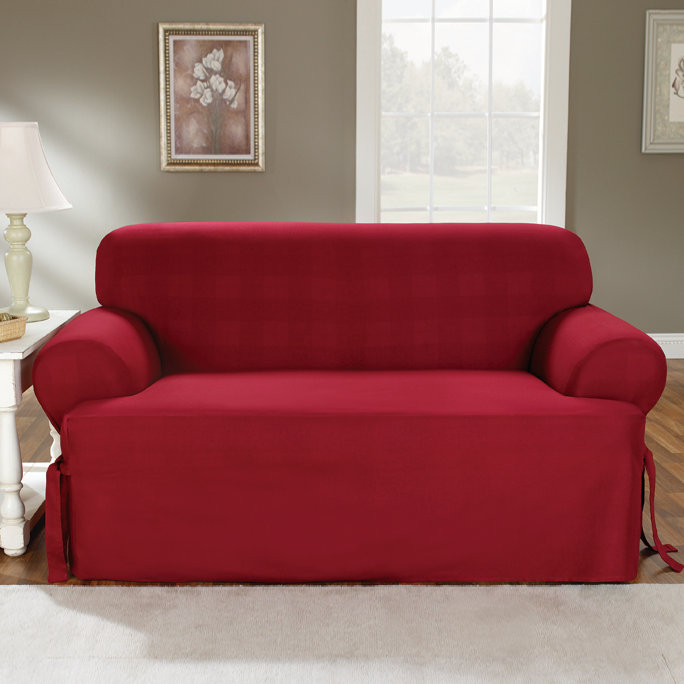 Sure Fit Cotton Duck Sofa TCushion Slipcover & Reviews Wayfair